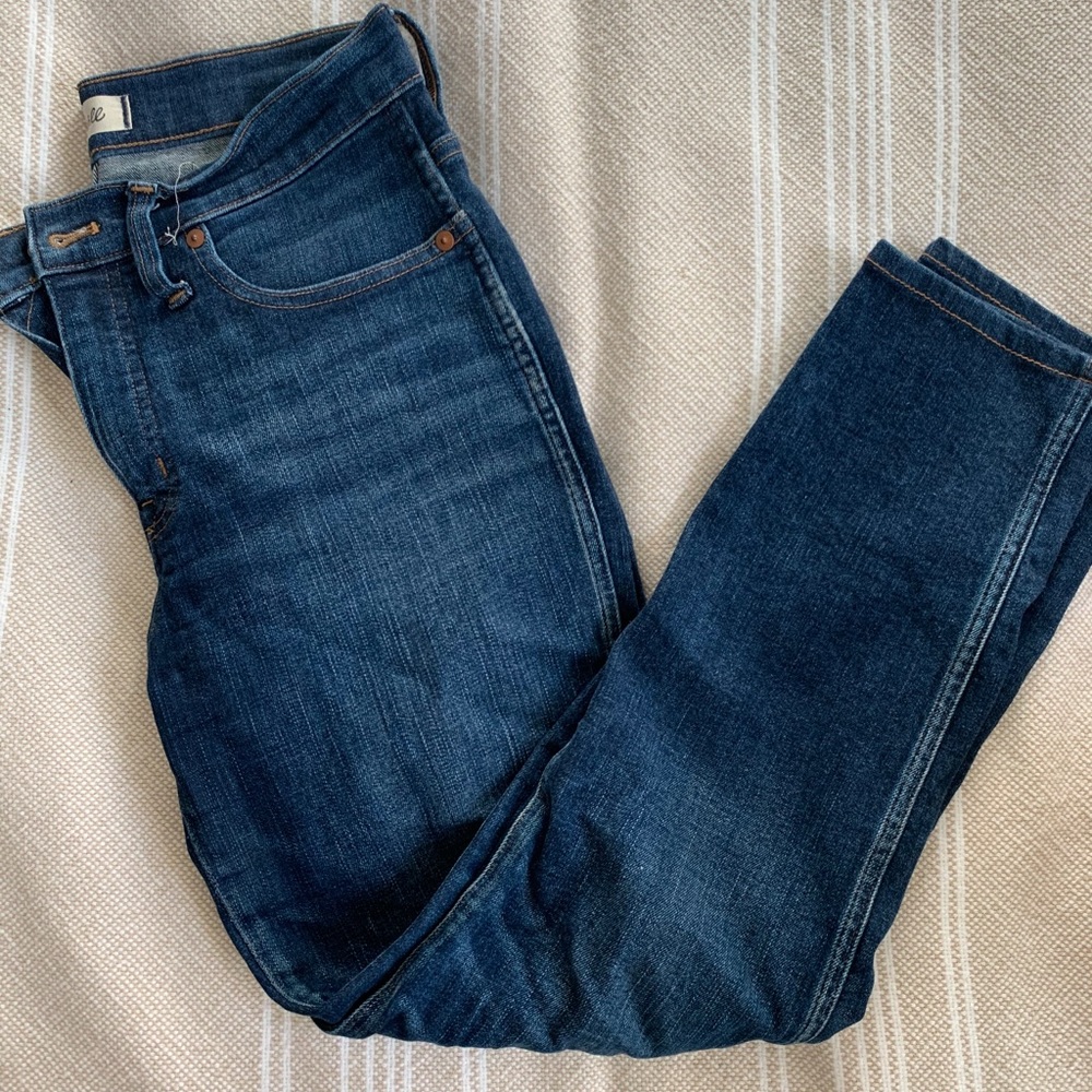Madewell High Rise Slim Straight Ankle Jeans